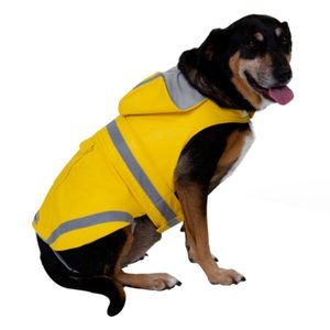 Eddie Bauer Pet Rain Coat Fully Lined with Jersey Durable Waterproof/ M.